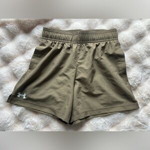 Under Armour Olive Green Drawstring Training Shorts